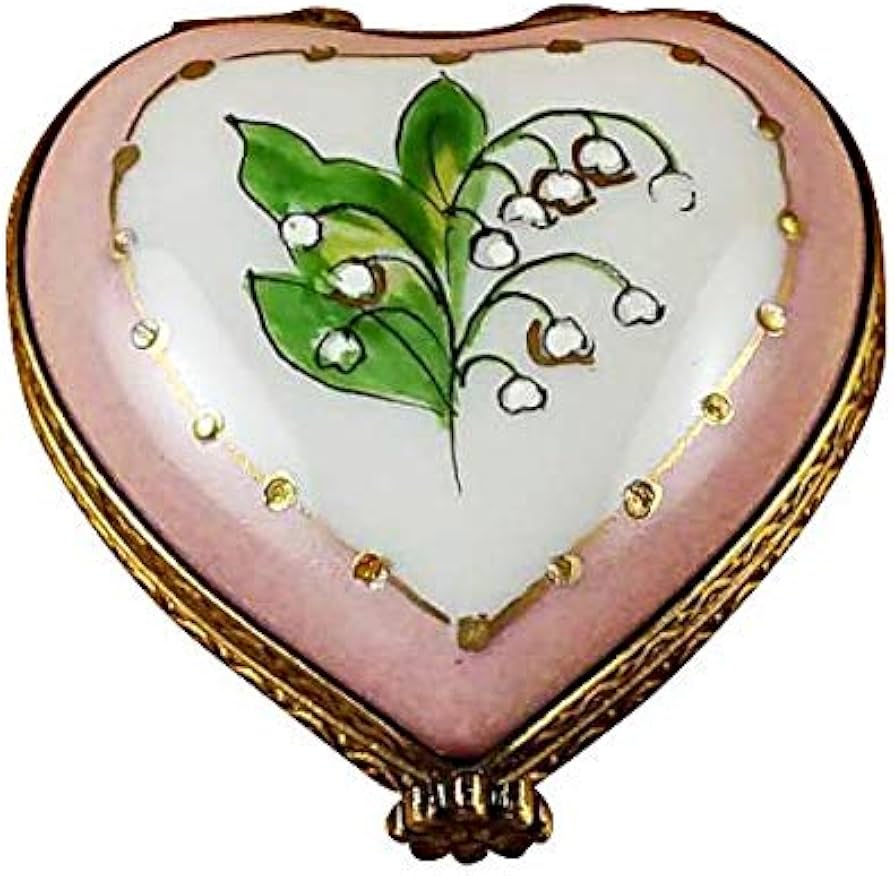 Amazon.com: French Limoges Boxes Boutique MINI HEART LILY OF THE
